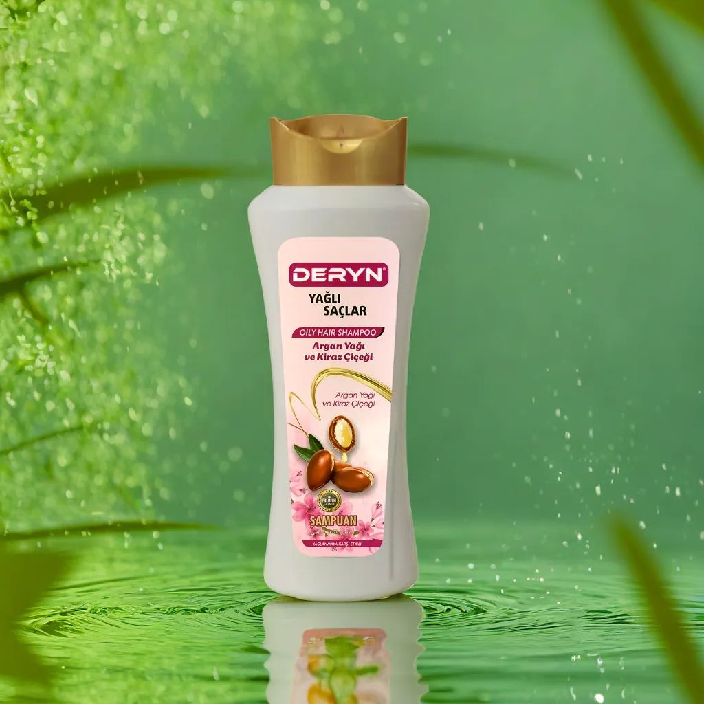 Deryn Yağlı Saçlar İçin Şampuan 600 ml - Yağ Kontrolü ve Yumuşaklık Sağlayan Formül